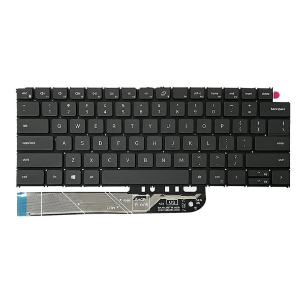 Tastatura Laptop 2-in-1, Dell, 14 Plus DB04250, P198G, P198G001, iluminata, neagra, layout US