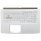 Carcasa superioara cu tastatura palmrest Laptop Gaming, Acer, Helios 300 G3-571, G3-573, PH315-51, N17C1, 6B.Q4HN2.001, AM211000410, iluminata, alba, layout US