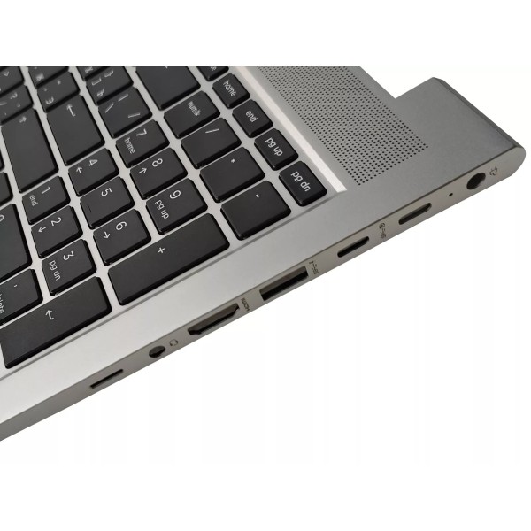 Carcasa superioara cu tastatura palmrest compatibila Laptop, HP, EliteBook 650 G10, 655 G10, N43875-001, 4BX8TTATP80, iluminata, argintie, layout US