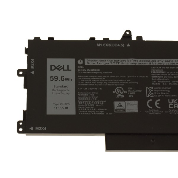 Baterie Laptop 2-in-1, Dell, Latitude 9420, 9430, 0GHJC5, GHJC5, JJ4XT, VTH85, 11.55V, 4900mAh, 59.6Wh