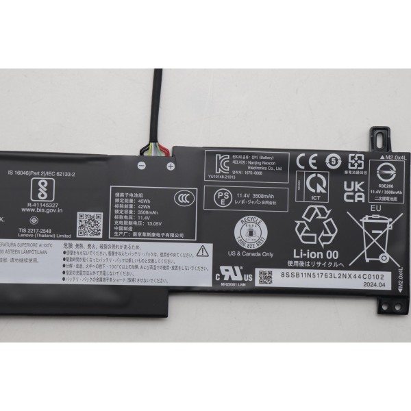 Baterie Laptop, Lenovo, IdeaPad 1 14IAU7 Type 82QC, 83AF, 3ICP5/55/90, L21L3PF0, 11.4V, 3508mAh, 42Wh