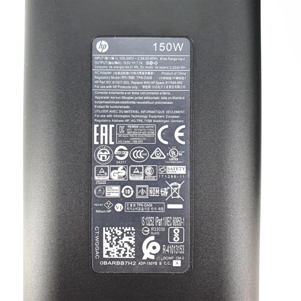 Incarcator Laptop, HP, Omen 17-W, 17T-W, TPN-Q174, TPN-DA09, 917677-003, 917649-850, 19.5V, 7.7A, 150W, mufa 4.5x3.00mm