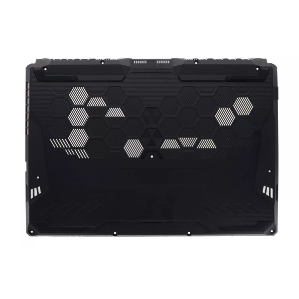 Carcasa inferioara bottom case compatibila Laptop Gaming, Asus, TUF F15 FX506L, FX506LH, FX506LHB, FX506LI, FX506LU, 90NR06B6-R7D010, FA506QC-2A, 3CNJIBAJN00, neagra