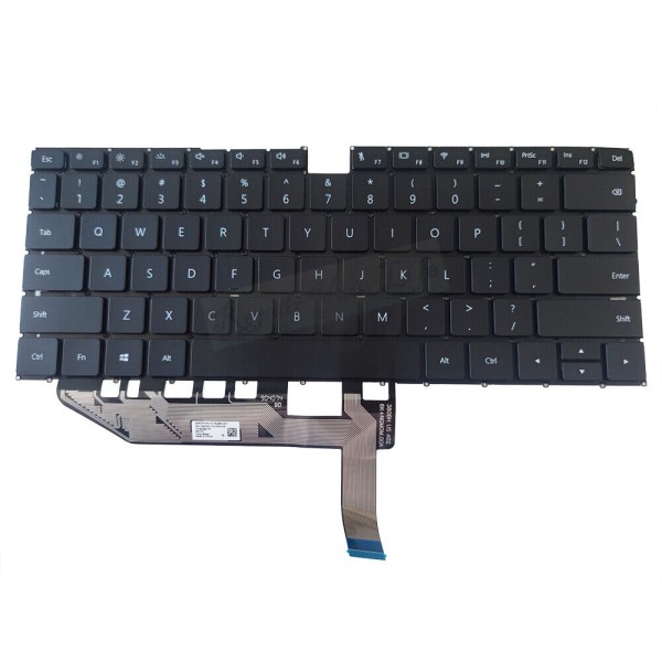 Tastatura Laptop, Huawei, MateBook X EUL-WX9, iluminata, neagra, layout US