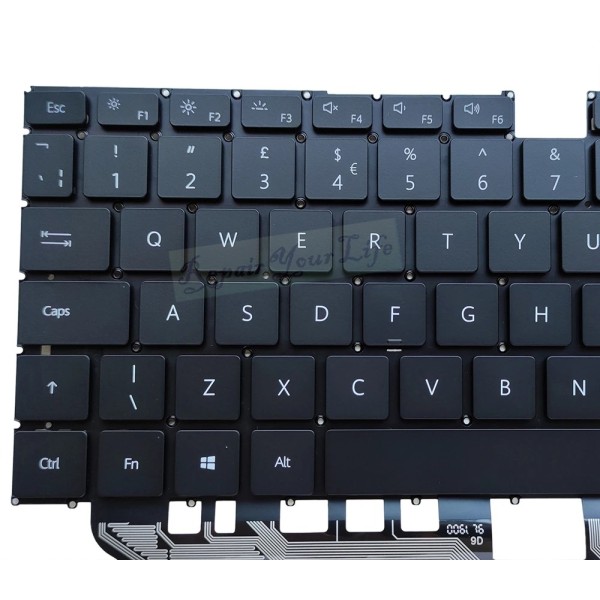 Tastatura Laptop, Huawei, MateBook X EUL-WX9, iluminata, neagra, layout UK