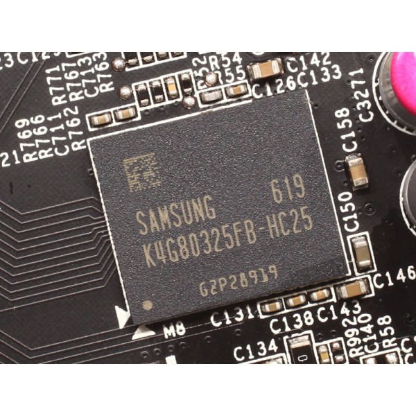 Kit 6x memorii video Samsung GDDR5 256Kx32-25 K4G80325FB-HC25