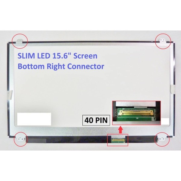 Display Laptop, HP, Envy 15-J, 15T-J, 15Z-J, TPN-I110, N156HGE-LB1 Rev. C1, 15.6 inch, LED, slim, rezolutie Full HD, 1920x1080, 360mm latime, prinderi sus si jos, 40 pini
