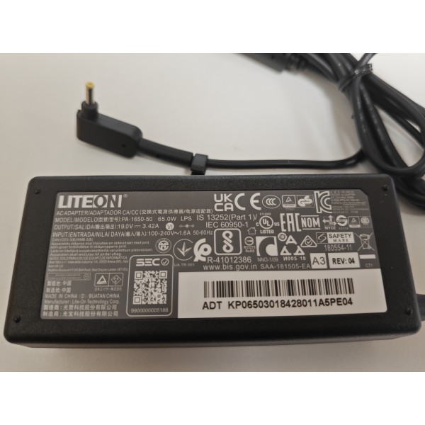 Incarcator Laptop, Acer, A11-065N1A, A065R094L, PA-1650-80, PA-1650-50, 19V, 3.42A, 65W, mufa 3.0x1.1mm