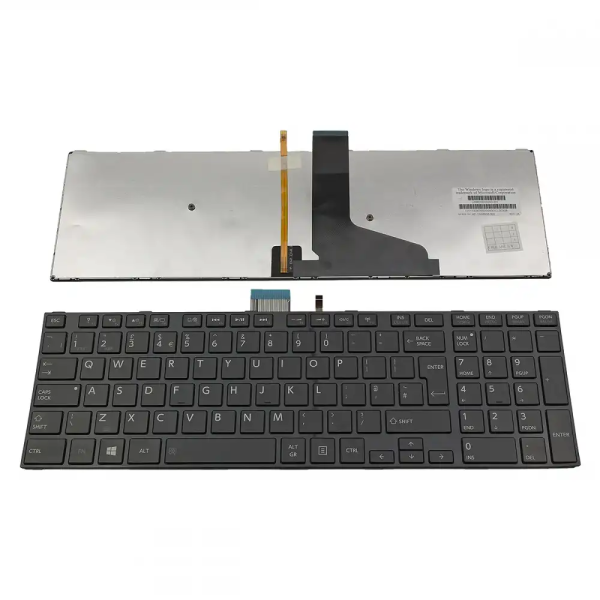 Tastatura Laptop, Toshiba, Satellite S75-A, S75D-A, S75DT-A, S75T-A, S75-B, S75D-B, S75DT-B, S75T-B, iluminata, neagra, layout UK