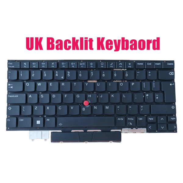Tastatura Laptop, Lenovo, Thinkpad X1 Carbon 11th Gen Type 21HM, 21HN, iluminata, neagra, layout UK