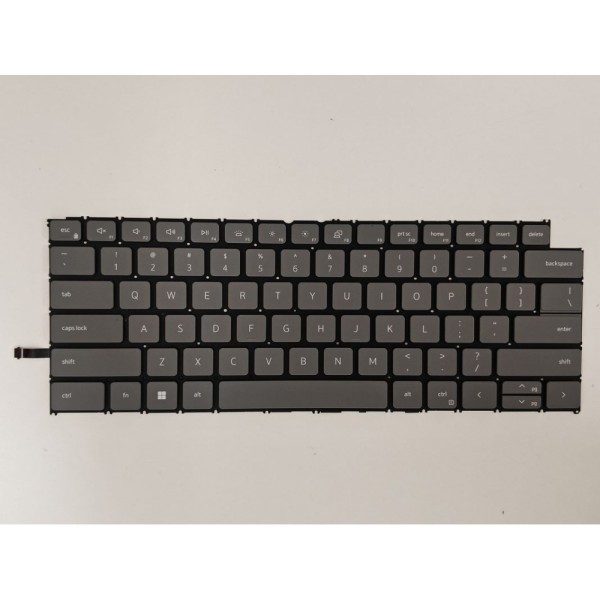 Tastatura Laptop 2-in-1, Dell, 14 Plus DB04250, P198G, P198G001, iluminata, gri deschis, layout US