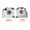 Cooler procesor Laptop Gaming, Gigabyte G5 GE, DFS5L32G16486P-FPP7, 6-31-NP5NK-100, 5V, 0.5A, CPU