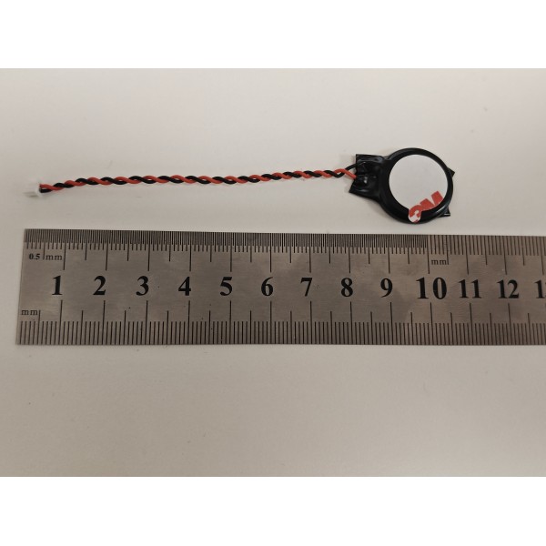 Baterie bios Laptop, CR2032, 1S85, 3V, 220mAh, 8.5cm, rosu si negru, 2 pini