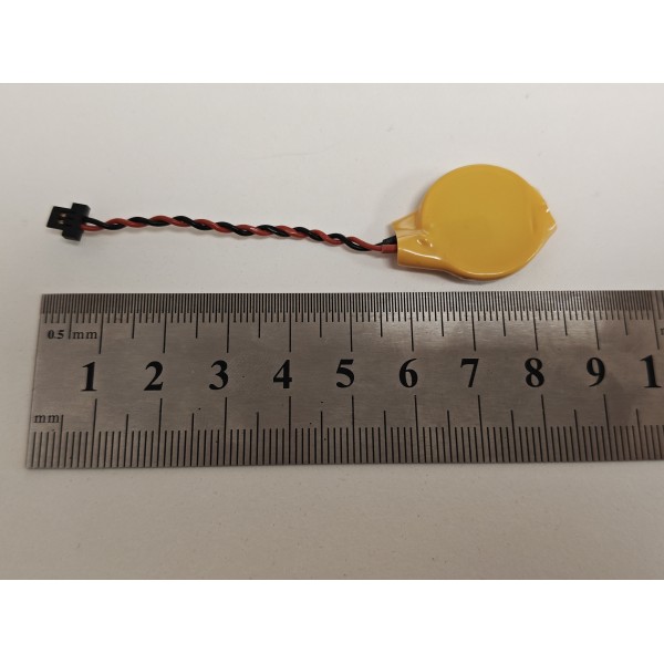 Baterie bios Laptop, HP, ProBook 450 G6, 455 G6, L02772-001, CR2032, 9448A, 3V, 220mAh, 5.5cm, rosu si negru, conector plat, 2 pini