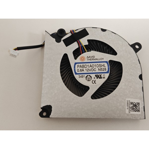 Cooler placa video Laptop Gaming, MSI, Pulse 16 AI C1VFKG, PABD1A010SHL-N528, E330402660B220, 12V, 0.6A, GPU