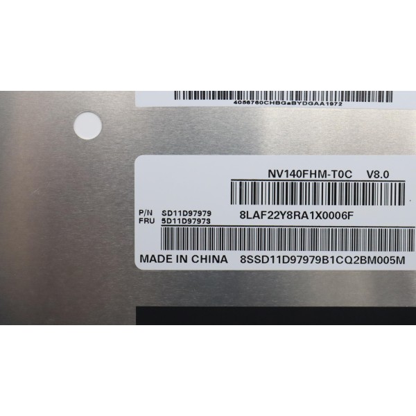 Display Laptop, Lenovo, ThinkPad L14 Gen 4 Type 21H1, 21H2, 21H5, 21H6, 5D11E04077, B140HAK03.6, 14 inch, LED, FHD, 1920x1080, IPS, 315mm latime, On-Cell Touch, 40 pini