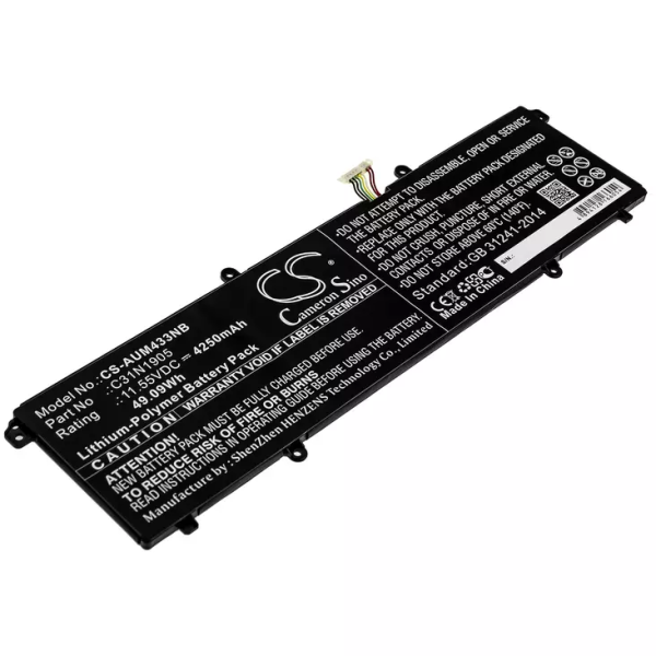 Baterie compatibila Laptop, Asus, VivoBook Pro 15 D3500Q, D3500QC, 0B200-03580000, CS-AUM433NB, C31N1905, 11.55V, 4250mAh, 49.09Wh