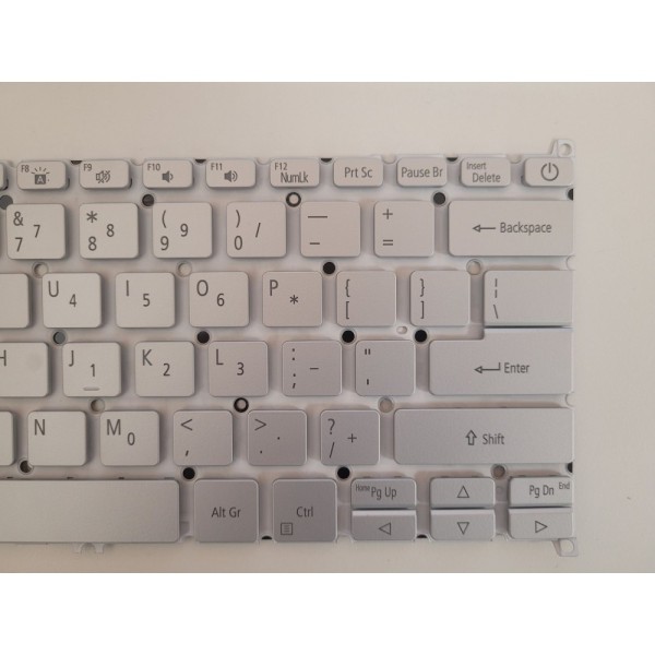 Tastatura Laptop, Acer, Aspire 3 A314-35, iluminata, argintie, layout US