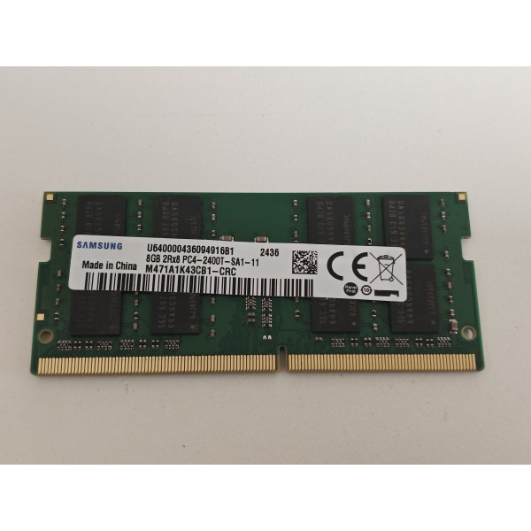 Memorie Laptop Samsung, Sodimm, 8GB DDR4 2Rx8, PC4-2400T, non-ECC, CL17, M471A1K43CB1-CRC, bulk
