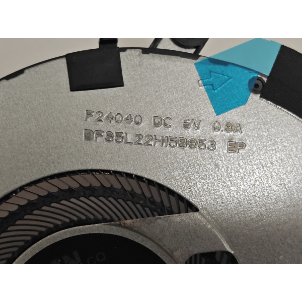 Cooler placa video Laptop, Asus, ProArt P16 H7606W, H7606WI, H7606WM, H7606WP, 13NR0J90M02011, DFS5L22H5B853, F24040, DQ5D587M075 3A, 5V, 0.8A, CPU