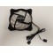 Cooler RGB pentru calculator Desktop PC, MSI, APA1225M12, 120x120x25mm, 500-2500 RPM, 12V, 0.35A