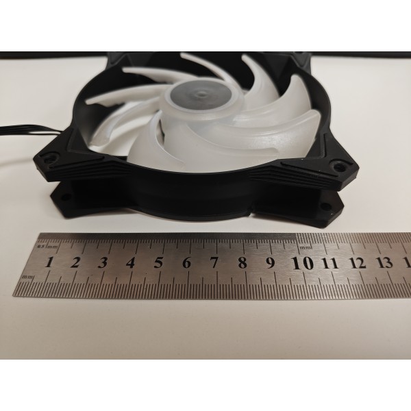 Cooler RGB pentru calculator Desktop PC, MSI, APA1225M12, 120x120x25mm, 500-2500 RPM, 12V, 0.35A