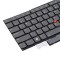 Tastatura Laptop, Lenovo, ThinkPad X1 Yoga 6th Type 20XY, 20Y0, iluminata, gri, layout US