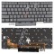Tastatura Laptop, Lenovo, ThinkPad X1 Yoga 6th Type 20XY, 20Y0, iluminata, gri, layout US