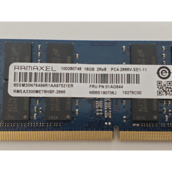 Memorie Ram Laptop Kigston, 16GB, DDR4, 2Rx8, PC4-2666V, 2666Mhz, RMSA3300ME78HBF-2666, PC4-21300, CL19, 1.2V, non-ECC, sodimm, 260 pini