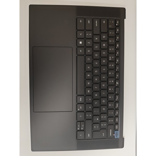 Carcasa superioara cu tastatura palmrest Laptop, Dell, XPS 15 9530, P91F, P91F004, TJP2V, 0TJP2V, 04W5M, 004W5M, AQ3RH000112, FR24081681, iluminata, neagra, layout UK