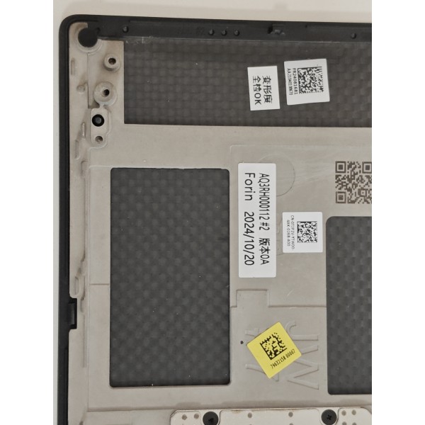 Carcasa superioara cu tastatura palmrest Laptop, Dell, Precision 5570, P91F, P91F003, TJP2V, 0TJP2V, 04W5M, 004W5M, AQ3RH000112, FR24081681, iluminata, neagra, layout UK