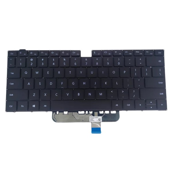 Tastatura Laptop, Huawei, MateBook D14 NBD-WDH9, iluminata, neagra, layout US