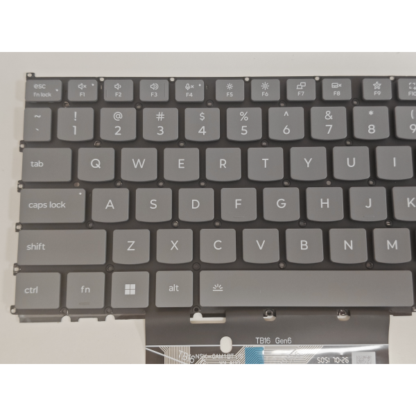 Tastatura Laptop, Lenovo, ThinkBook 16 G8 IAL Type 21SK, iluminata, gri deschis, layout US