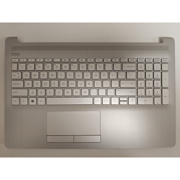Carcasa superioara cu tastatura palmrest Laptop, HP, 250 G7, 255 G7, TPN-C135, TPN-C136, L32368-002, L33339-002, AP29M000A61, 7H2230, argintie, layout US