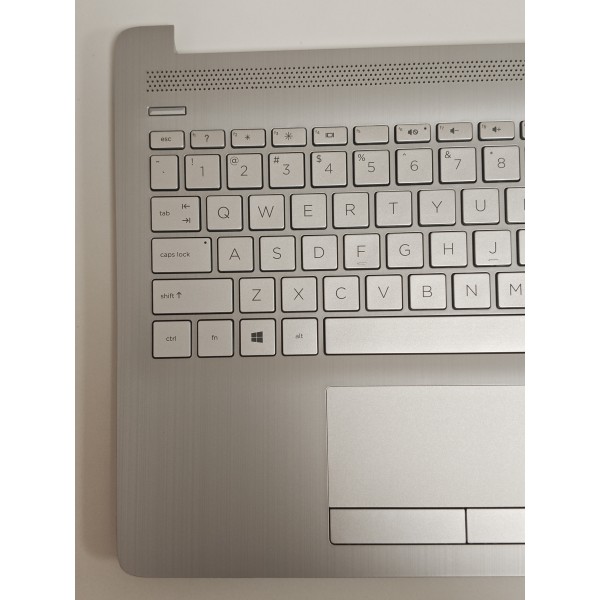 Carcasa superioara cu tastatura palmrest Laptop, HP, 250 G7, 255 G7, TPN-C135, TPN-C136, L32368-002, L33339-002, AP29M000A61, 7H2230, argintie, layout US