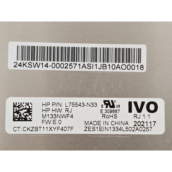 Display Laptop, HP, M08527-001, M08536-001, M08540-001, M53849-001, M36418-001, M36416-001, M36419-001, M30679-001, M30678-001, M53851-001, M52747-001, M52748-001, 13.3 inch, rezolutie FHD, 1920x1080, 299 latime, 60Hz, 30 pini
