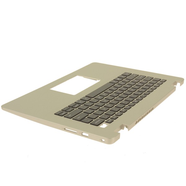 Carcasa superioara cu tastatura palmrest Laptop, Dell, Vostro 14 3401, P132G, P132G001, 2W3WV, 02W3WV, 59HNG, 059HNG, FA2XB0007A0-1, iluminata, argintie, layout US