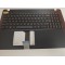 Carcasa superioara cu tastatura palmrest Laptop, Asus, K550I, K550IU, 90NB0BBJ-R31US3, 13NB067JAP0101, 13N0-REA0F01, 13NB067JP01016, negru cu portocaliu, layout US