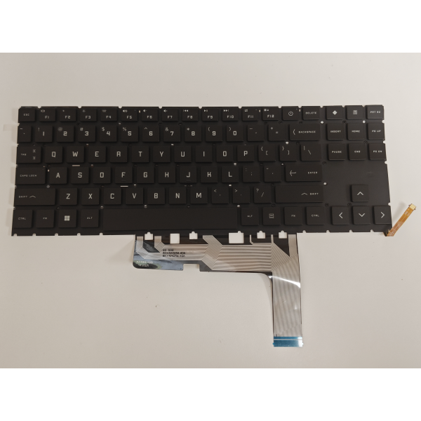 Tastatura palmrest Laptop Gaming, HP, OMEN 16-WD, 16T-WD, TPN-C168 iluminata, conector 4 pini, neagra, layout US