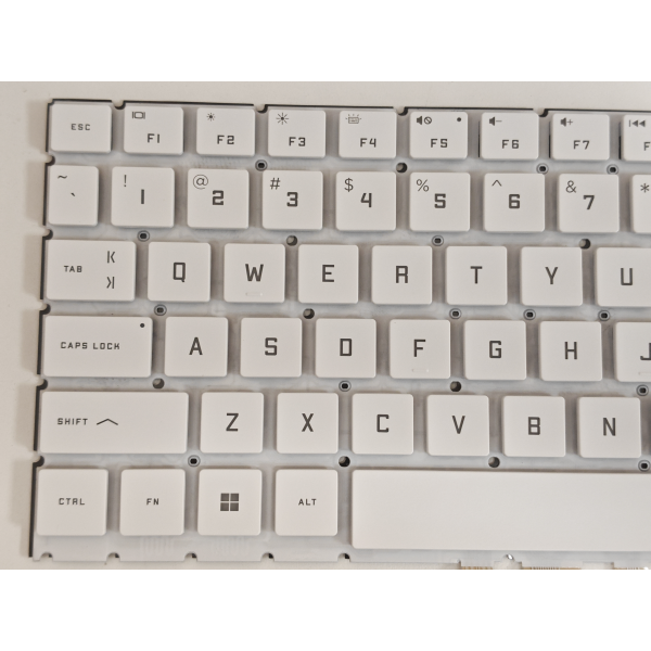 Tastatura Laptop Gaming, HP, OMEN 16-WF, 16T-WF, TPN-C167, iluminata, RGB, conector 20 pini, alba, layout US