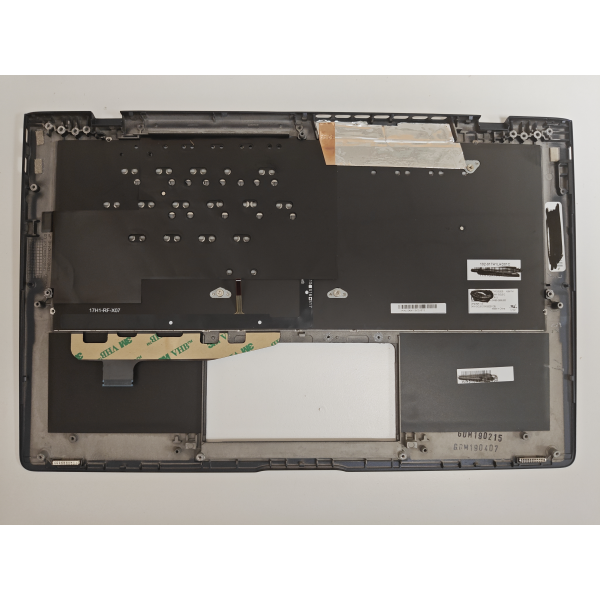 Carcasa superioara cu tastatura palmrest Laptop, Asus, ZenBook S UX391U, UX391UA, 90NB0D91-R31US0, 102-017H1LHD01C, 13N1-3V2US12, UX391UA-1A, iluminata, neagra, layout US