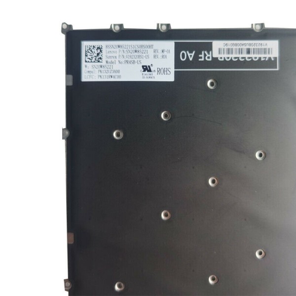 Tastatura Laptop, Lenovo, ThinkBook 14s Yoga G2 IAP Type 21DM, iluminata, gri, layout US