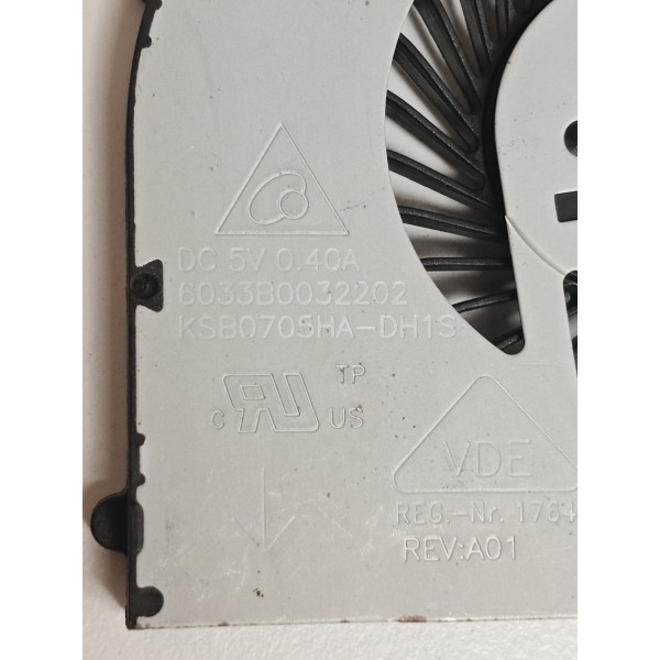 Cooler Laptop, Fujitsu, LifeBook A564, AH564, KSB0705HA-DH1S, 6033B0032202, 5V, 0.4A