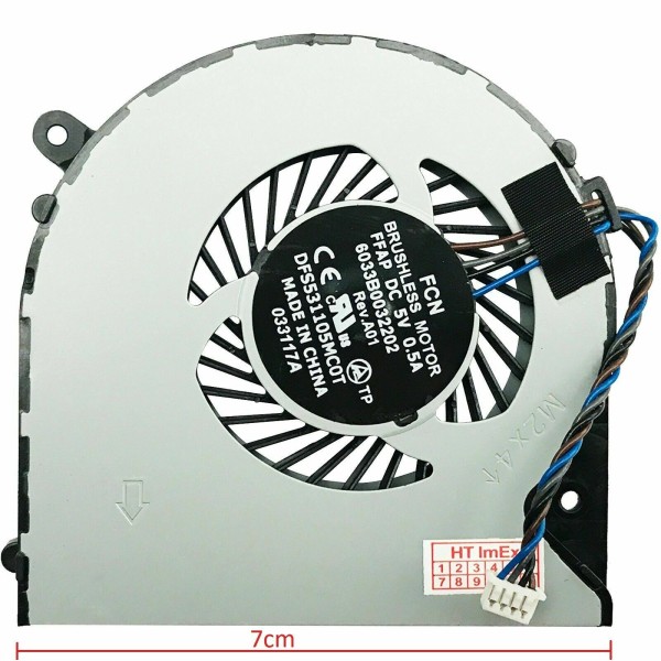 Cooler Laptop, Fujitsu, LifeBook A564, AH564, KSB0705HA-DH1S, 6033B0032202, 5V, 0.4A