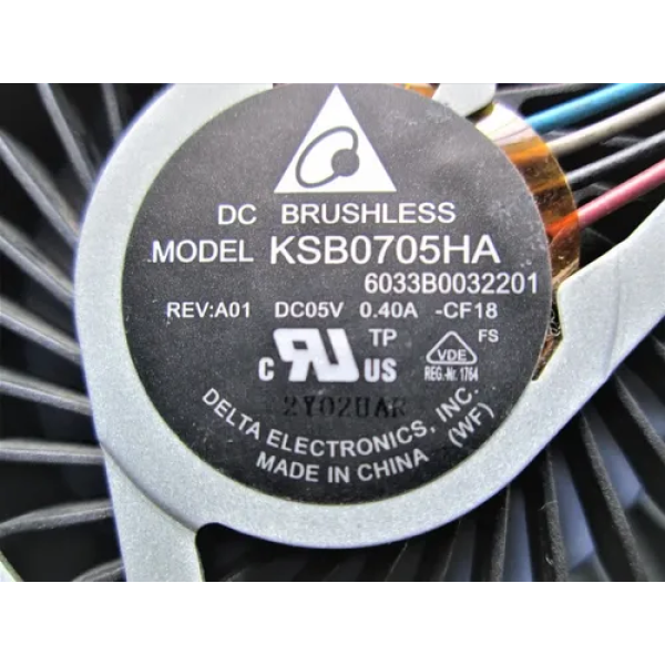 Cooler Laptop, Fujitsu, LifeBook A564, AH564, KSB0705HA-DH1S, 6033B0032202, 5V, 0.4A
