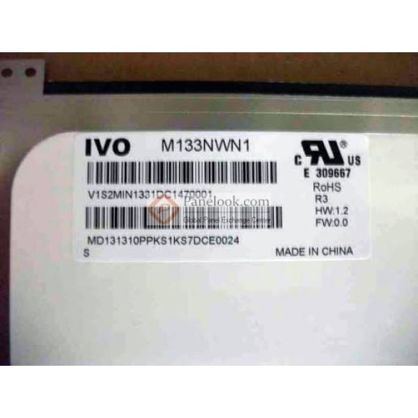 Display compatibil Laptop, CHUNGHWA, CLAA133WB03, 13.3 inch, Slim, Rezolutie HD, 1366x768, 306mm latime, prinderi sus si jos, 30 pini