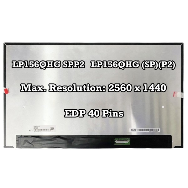 Display Laptop, HP, ZBook Power 15 G10, BOE0B6A, 15.6 inch, Rezolutie QHD, 2.5K, 2560x1440, non touch, 120Hz, 40 pini