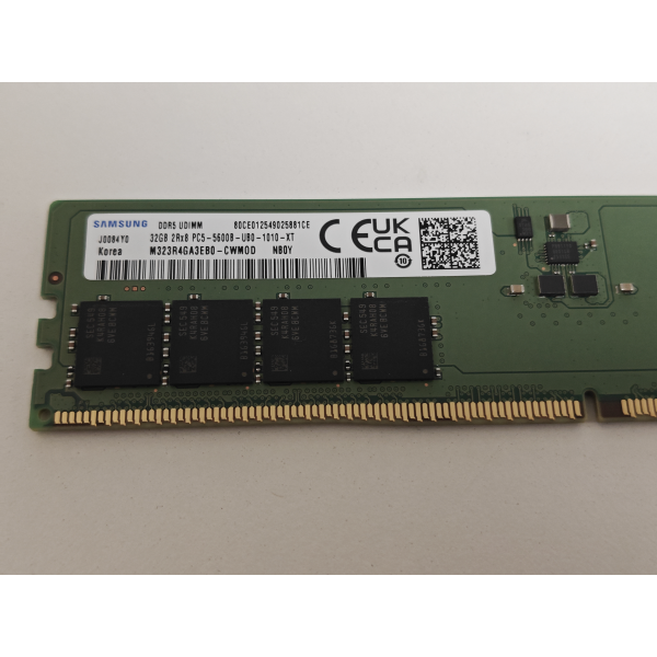 Memorie RAM Desktop, Samsung, 32GB, 2Rx8, DDR5, PC5-44800, 5600MHz, 1.1V, M323R4GA3EB0-CWM0D, CL46, Non-ECC, UDIMM, 288 pini