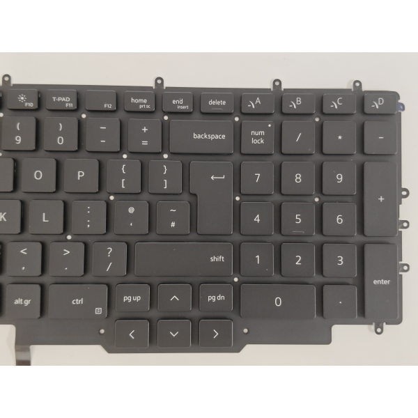 Tastatura Laptop Gaming, Dell, G7 17 7700, P46E, P46E001, P89CJ, 0P89CJ, iluminata, RGB, neagra, layout UK