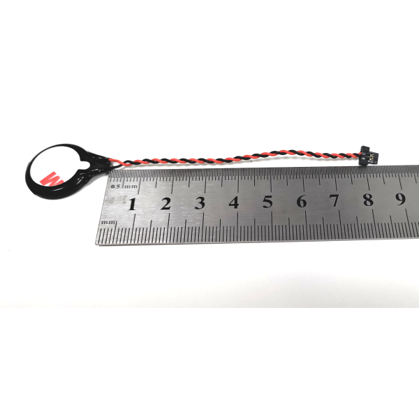 Baterie bios Laptop, CR2032, CR2032W, 1MT85, 9448A, 3V, 220mAh, CDA 53, 8.5cm, rosu si negru, conector plat, 2 pini